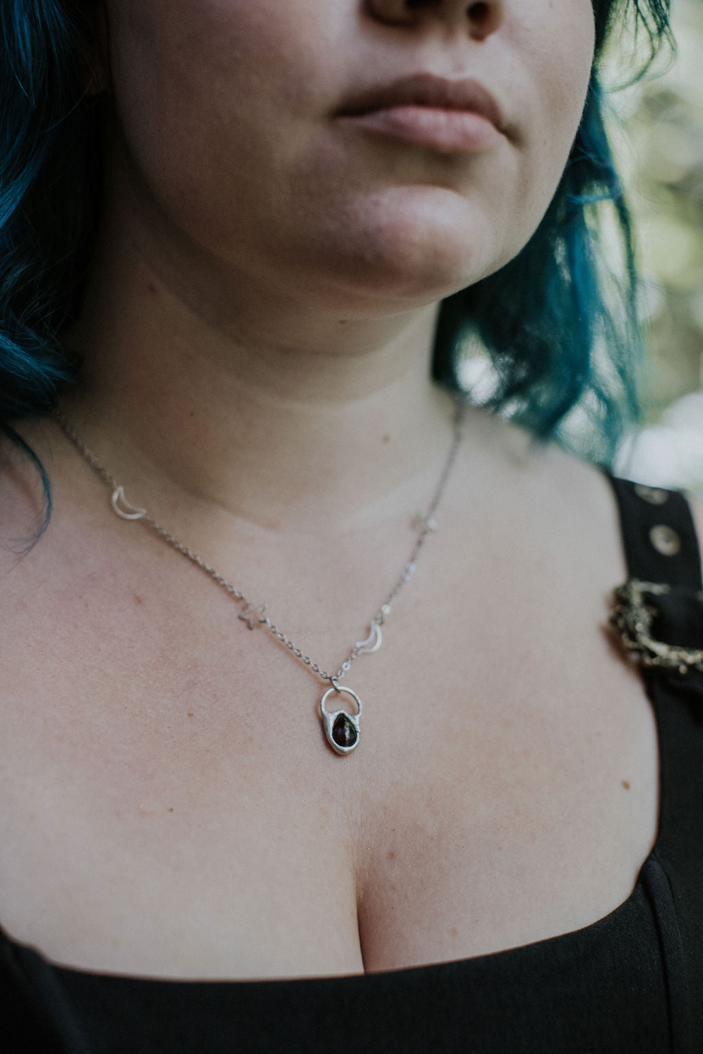 Celestial Necklace - Garnet