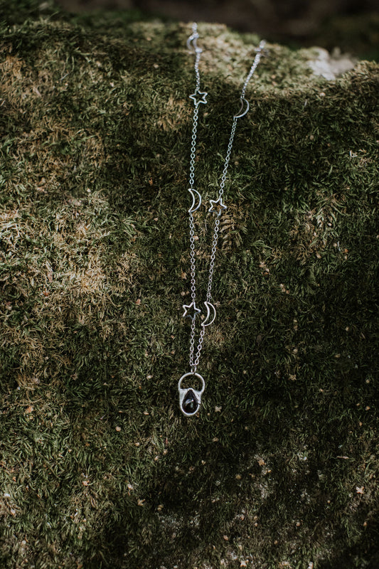 Celestial Necklace - Garnet