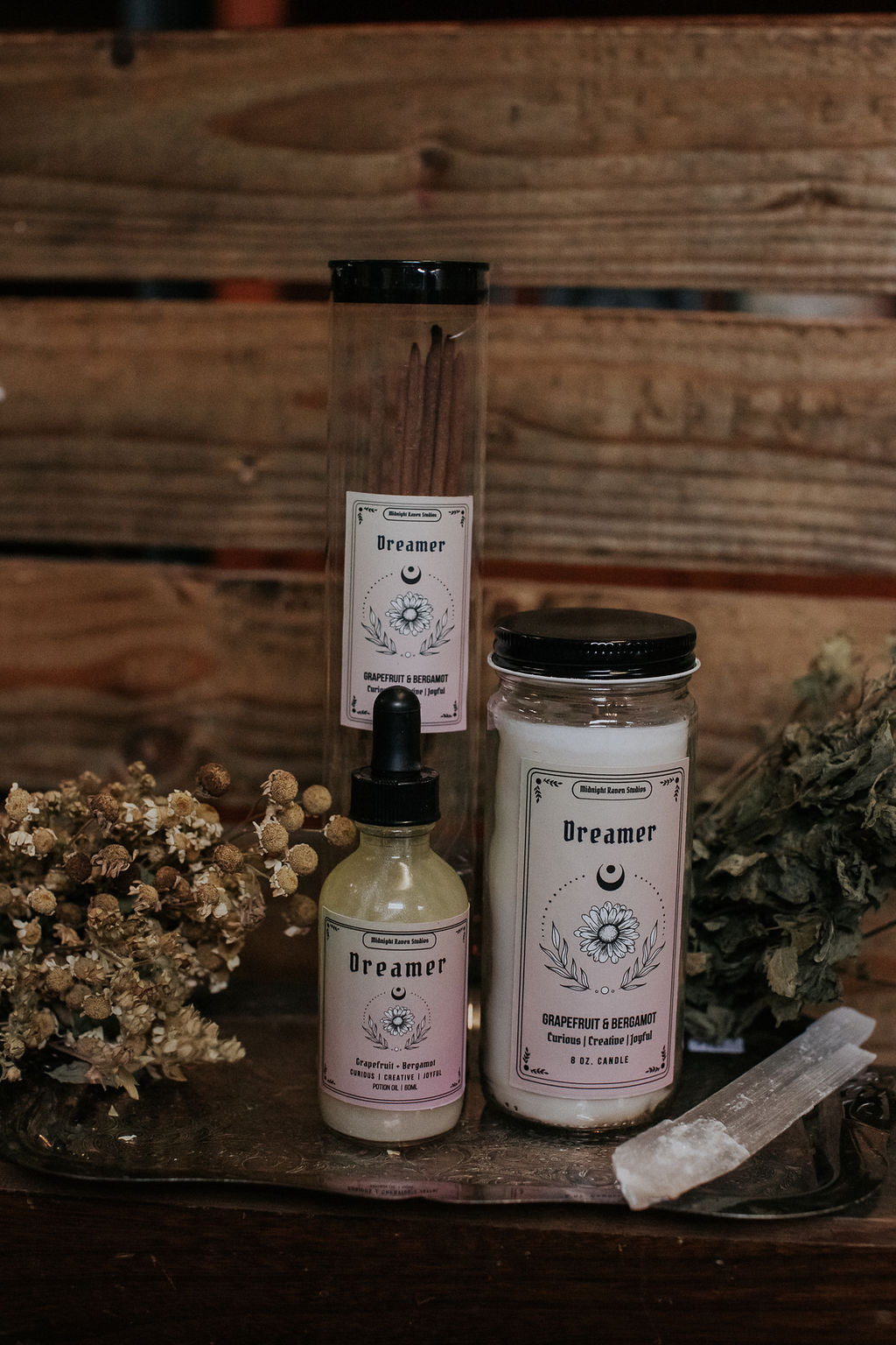 Dreamer Manifestation Jar Candle