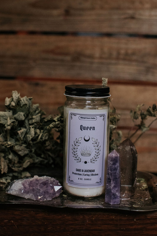 Queen Manifestation Jar Candle