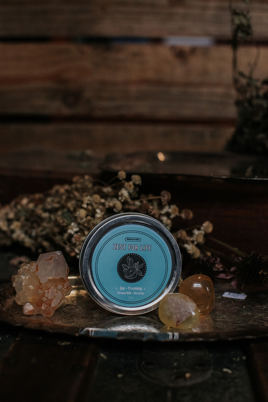 Zest for Life Manifestation Candle - Coconut Milk and Nectarine