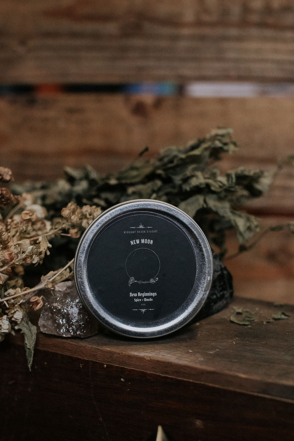 New Moon Manifestation Candle – Spice & Woods