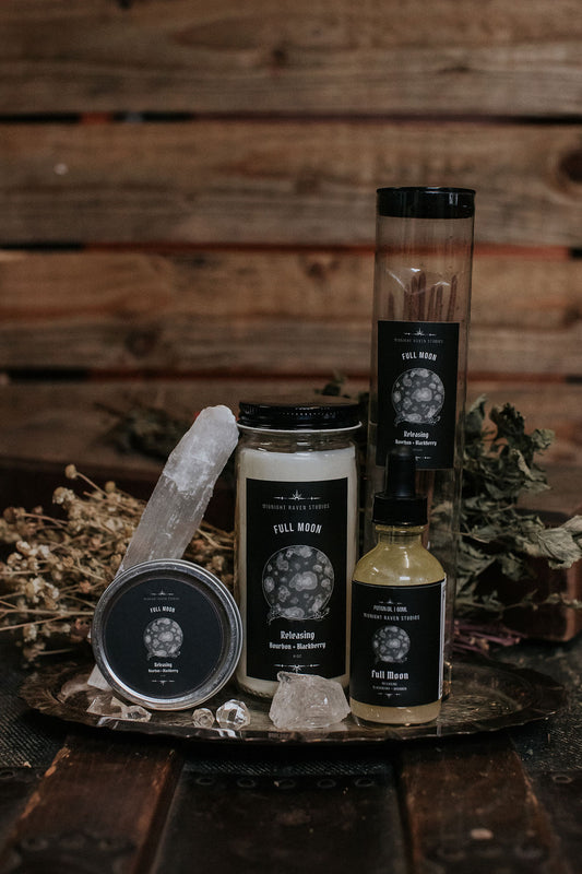 Full Moon Releasing Candle – Blackberry & Bourbon