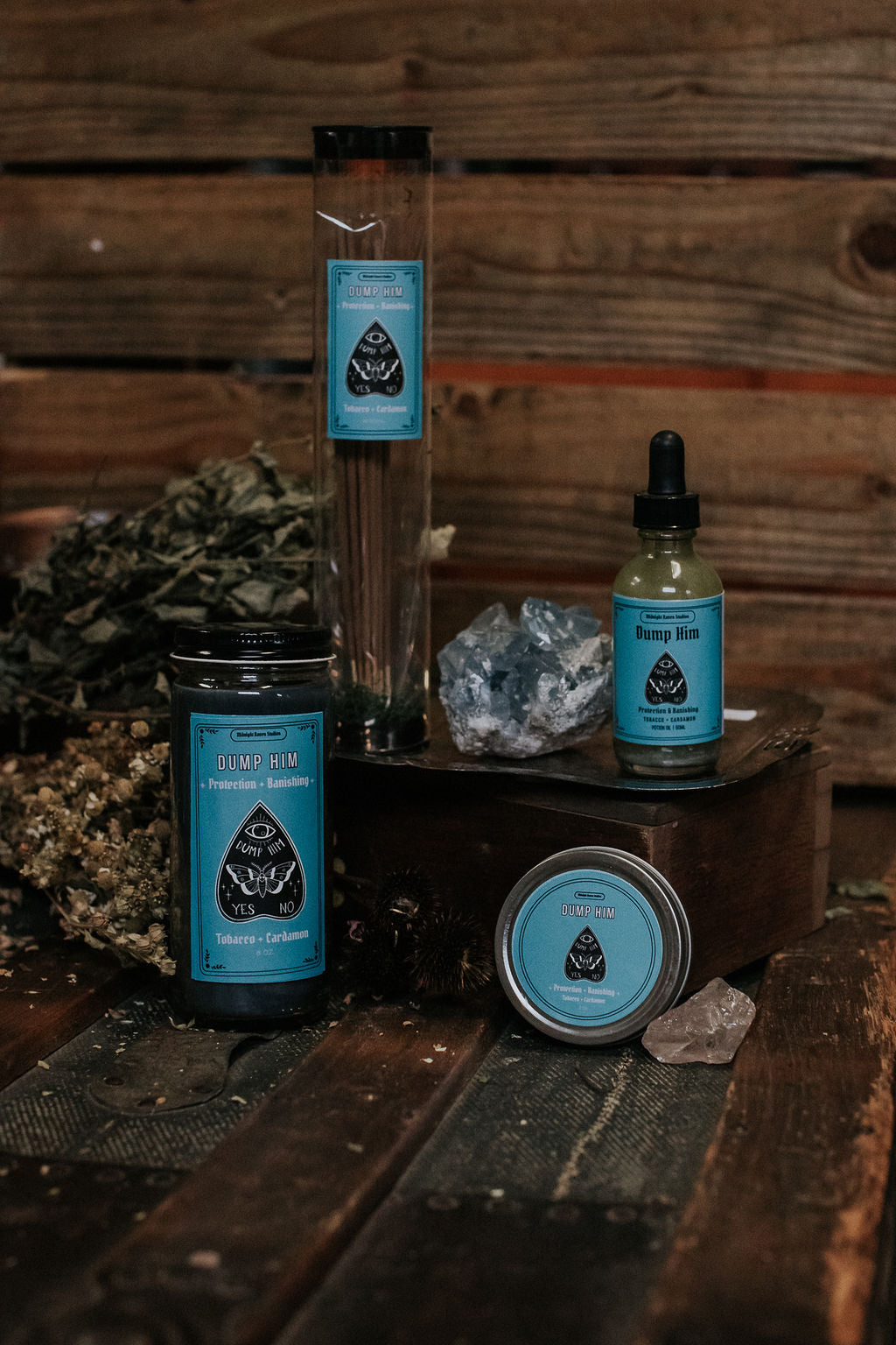 Dump Him Manifestation Candle -  Cardamon and Tobacco
