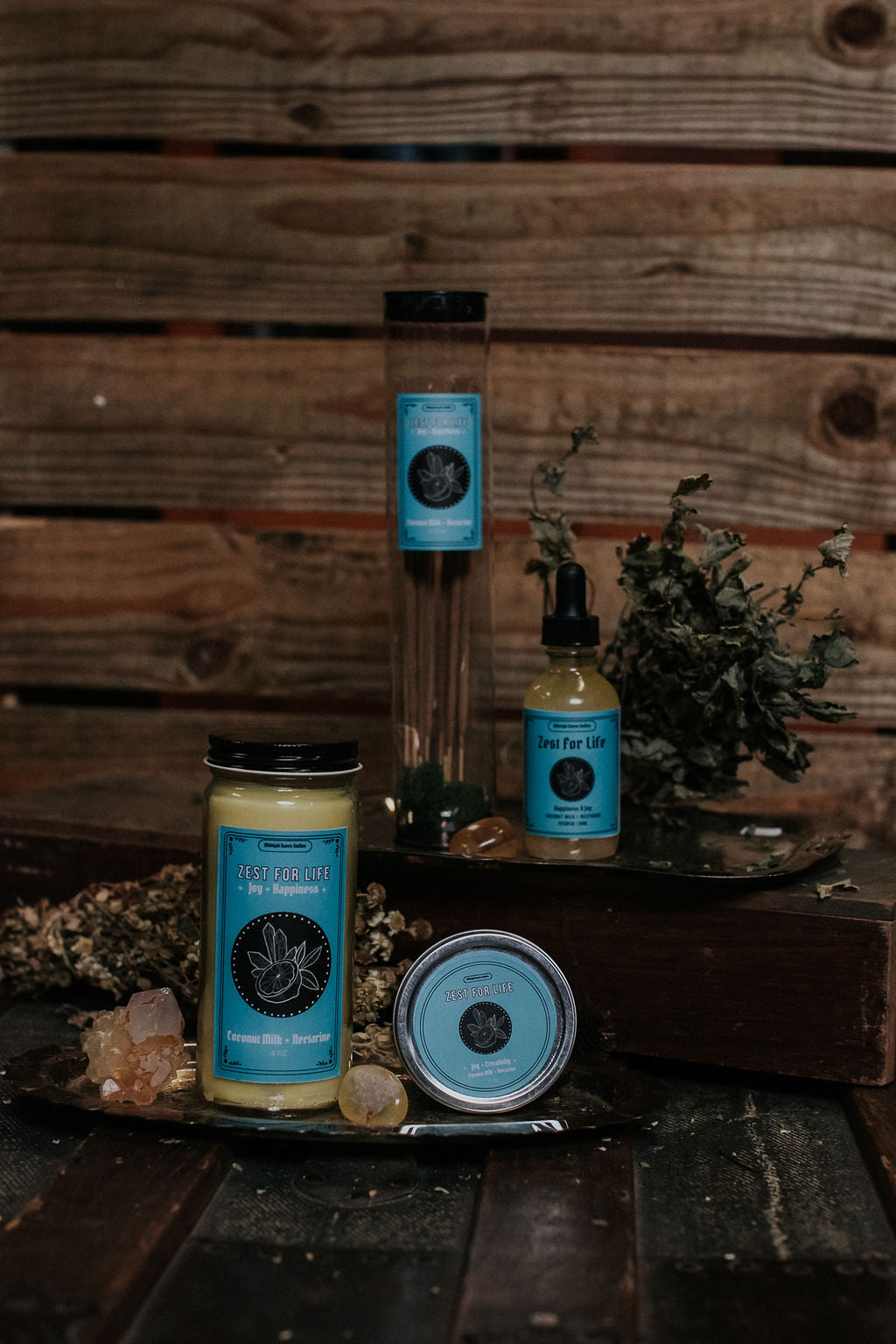 Zest for Life Manifestation Candle - Coconut Milk and Nectarine