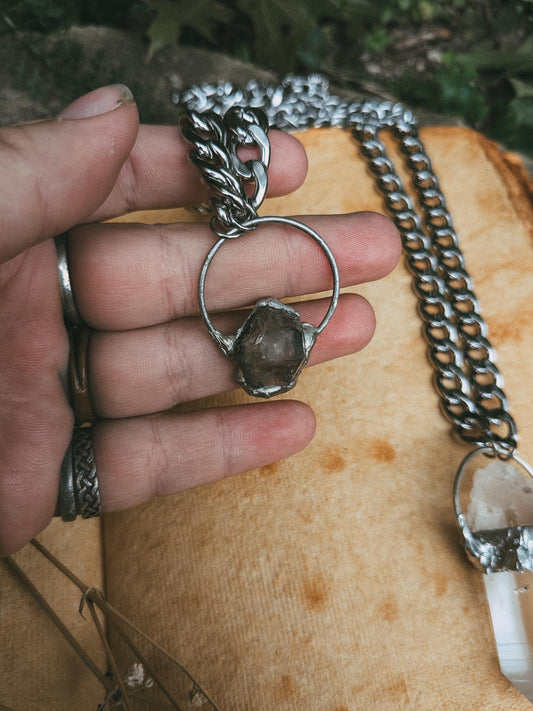 Elestial Quartz Warrior Necklace