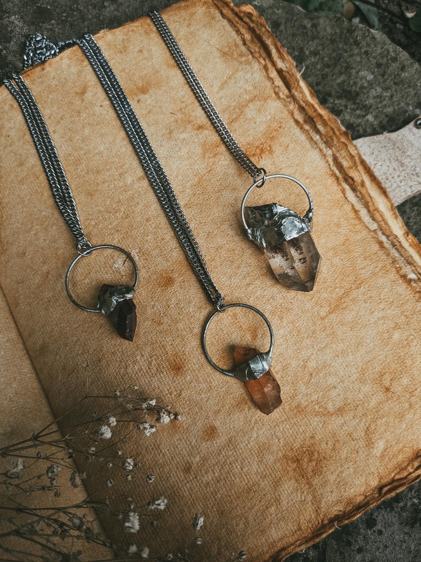 Iron Quartz Guardian Necklace