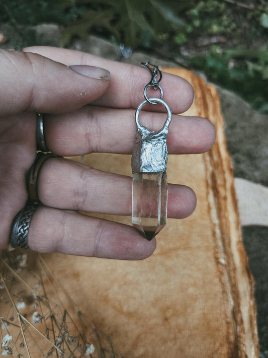 Natural Citrine Celestial Pendant